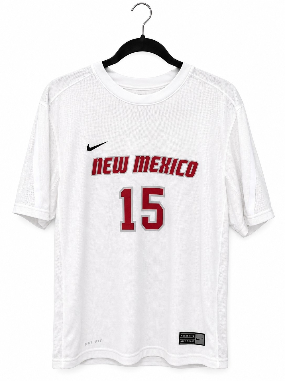 Nike Dri-FIT New Mexico Lobos #15 Jersey Size Large NCAA White